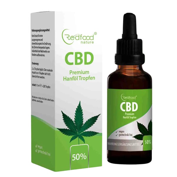 CBD ÖL 50 % Vollspektrum Hanf Öl (15000mg) 30 ml