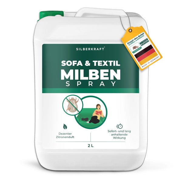 Silberkraft Milbenspray Sofa & Textil 2 Liter 2000 ml