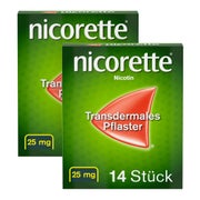 Produktabbildung: nicorette® TX Pflaster 25 mg Doppelpack 2X14 St