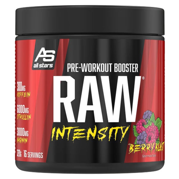 ALL STARS Raw Intensity Pre-Workout Booster (320g) Berry Blast