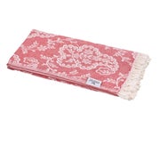 Hamamtuch PAISLEY rot, Doubleface Tuch edel & hochwertig, 100% Baumwolle, 90 x 175 cm 1 St