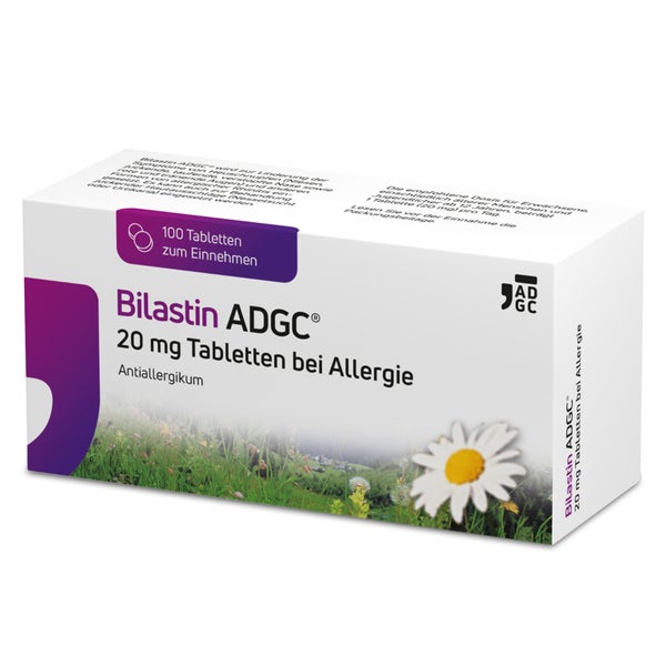 Bilastin Adgc 20 Mg Tabletten Bei Allergie 100 St