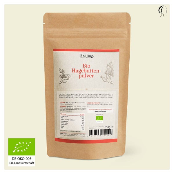 BIO Hagebuttenpulver - Standbodenbeutel 350 g