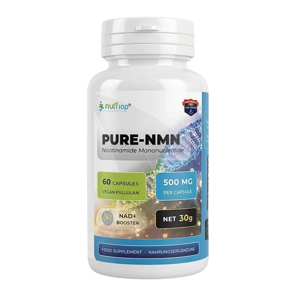 Nutriop® Pure-NMN 500mg – NAD+ Vorstufe (60 Kapseln) 60 St