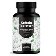 Koffeintabletten 200 mg - 400 Tabletten - Bloom Naturals 400 St