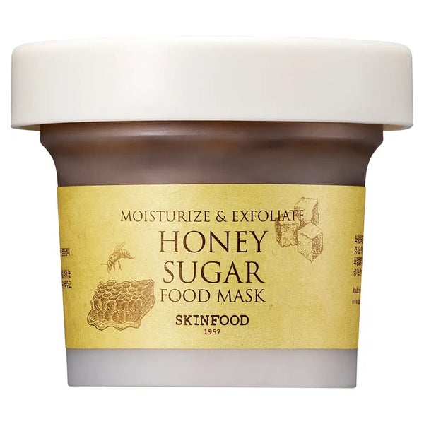 SKINFOOD Honig-Zucker Maske – Peelende Wash-off-Maske 120 g
