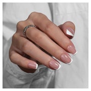 Künstliche Nägel French Tip Press On Kurz Eckig Set Weiß-Fra 1 St