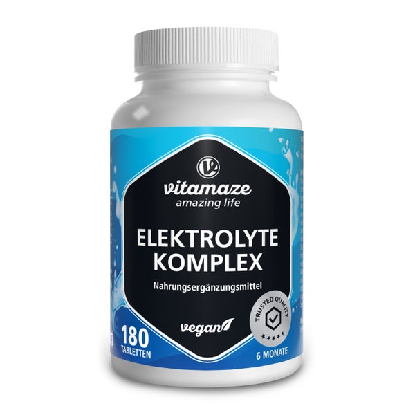 Elektrolyte Komplex Tabletten Mit Magnesium Vegan 180 St