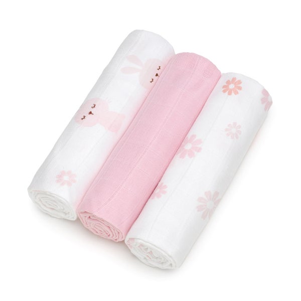 T-TOMI Mullwindeln HIGH QUALITY Bunnies 3 St
