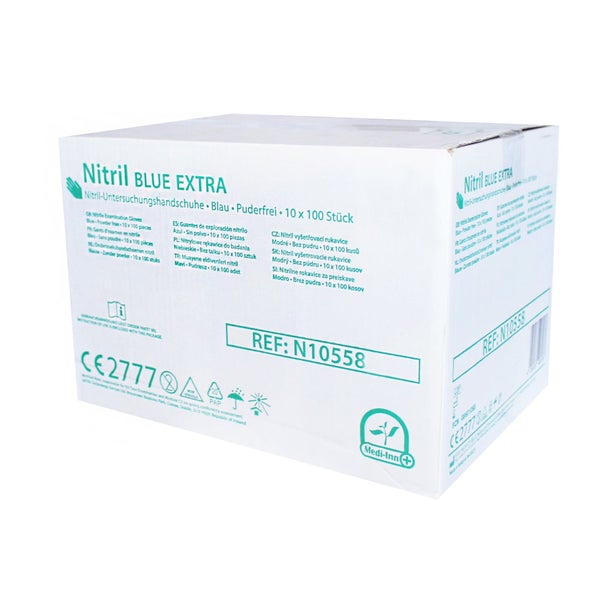 Medi-Inn Nitril blue extra Einmalhandschuhe, puderfrei, Gr. XL 1000 St