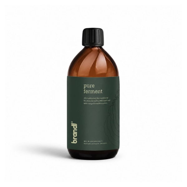 brandl® Pure Ferment | 25 Bio-Kräuter & -Pflanzen, traditionell fermentiert | Vegan & unabhängig laborgeprüft 500 ml