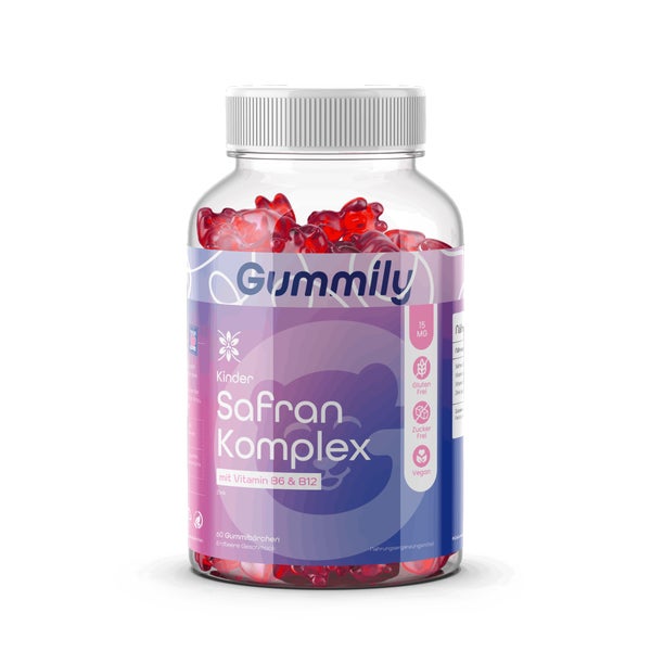 Kinder Safran Extrakt mit Vitamin B6, B12 & Zink 60 St