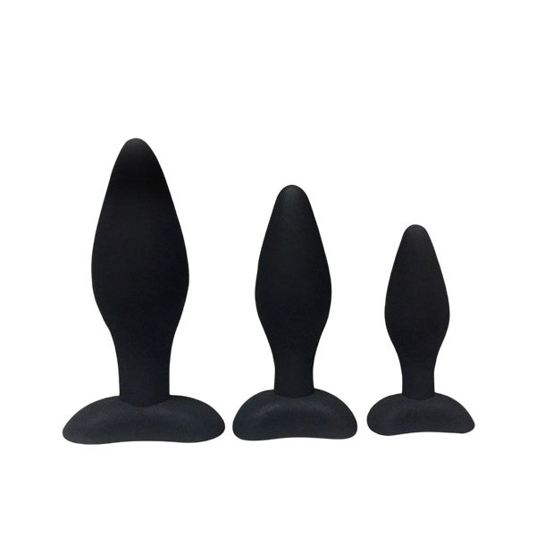 Anal Plug Set aus Silikon S/ M/L 1 St