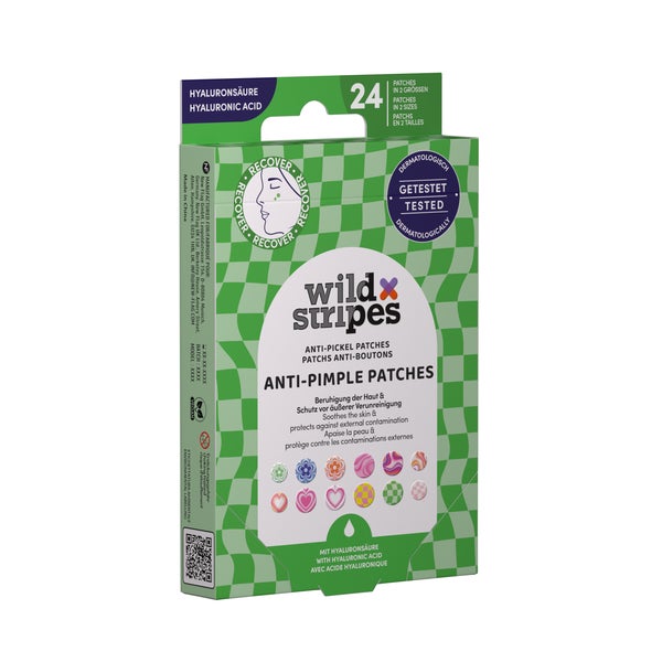 Wild Stripes Anti-pickel Patches Groovy Recover 24 St