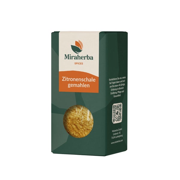 Miraherba Bio Zitronenschale gemahlen 50 g