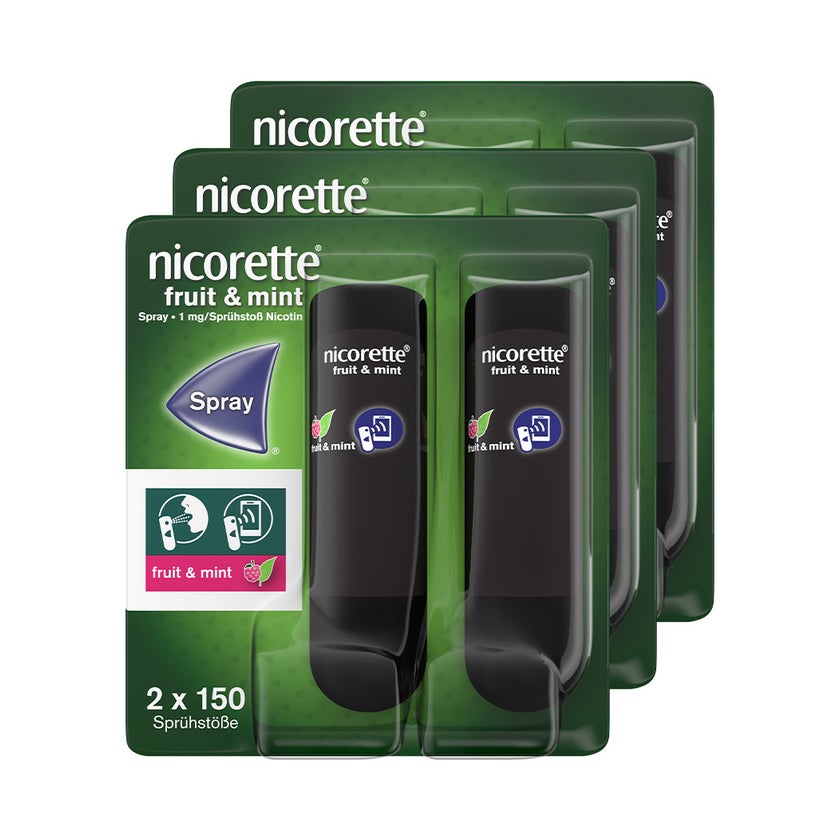 Nicorette Fruit & Mint Spray 6er Pack 900 Sp