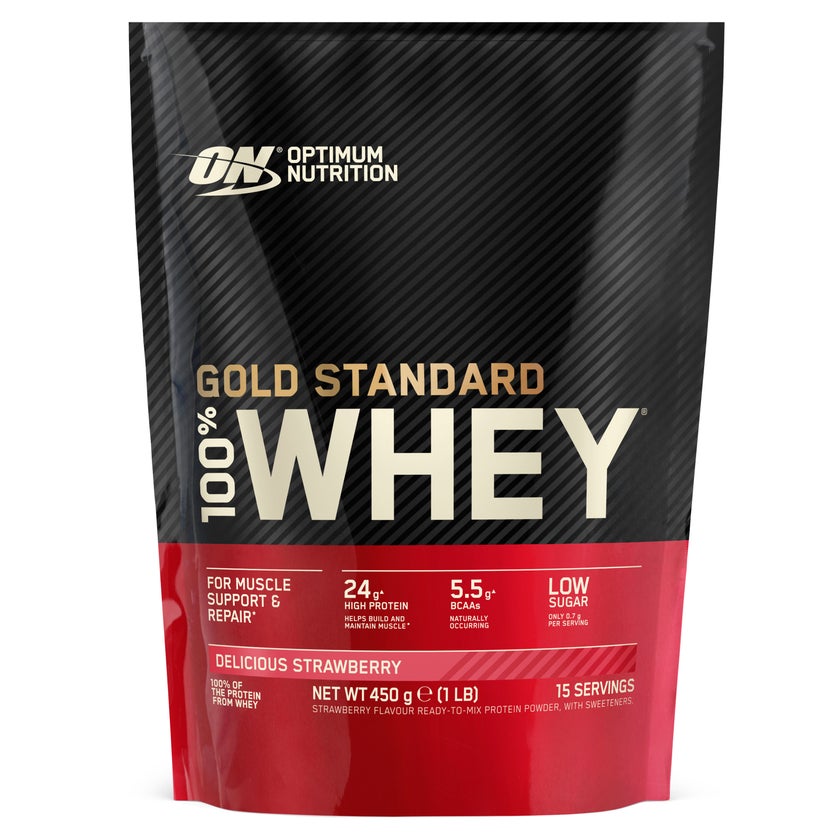 OPTIMUM NUTRITION Gold Standard Whey 450g Beutel / Delicious Strawberry