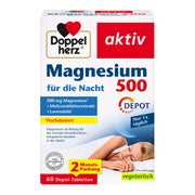 Produktabbildung: Doppelherz Magnesium 500 Nacht DEPOT 60 St