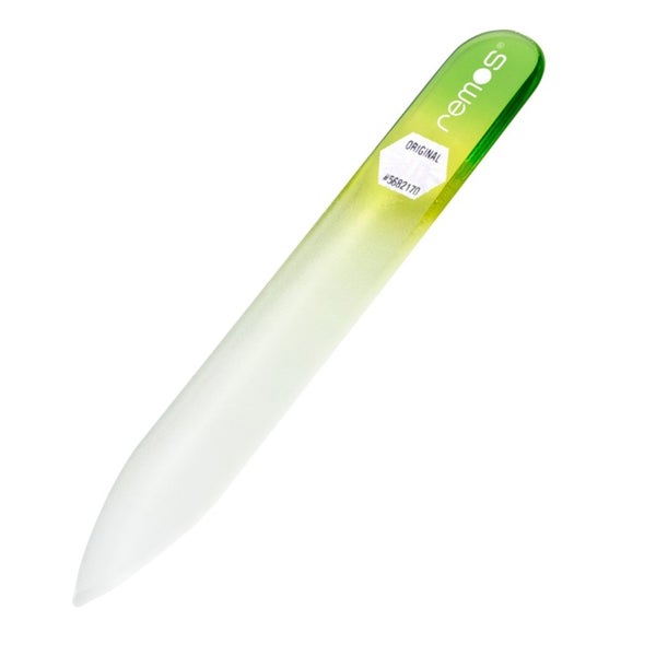 Glasnagelfeile 8 cm beidseitig grün-gelb 1 St