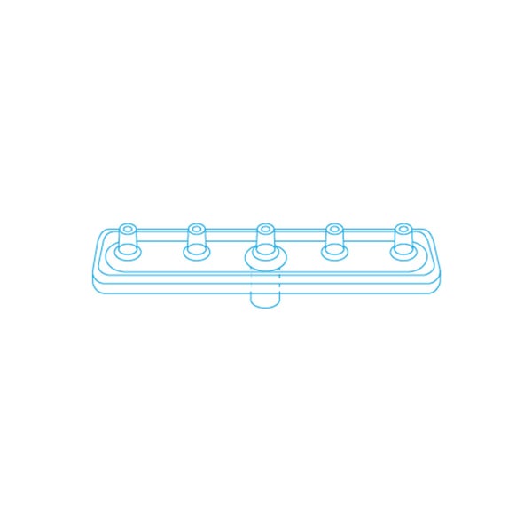 MESORAM® Verteilerplatte 5-fach linear 50 St