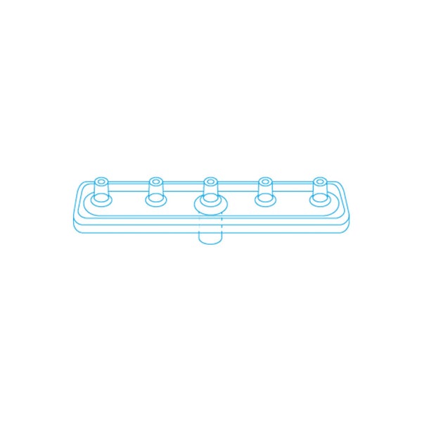 MESORAM® Verteilerplatte 5-fach linear 50 St