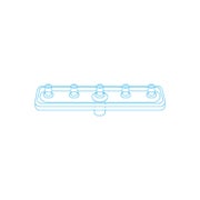 MESORAM® Verteilerplatte 5-fach linear 50 St