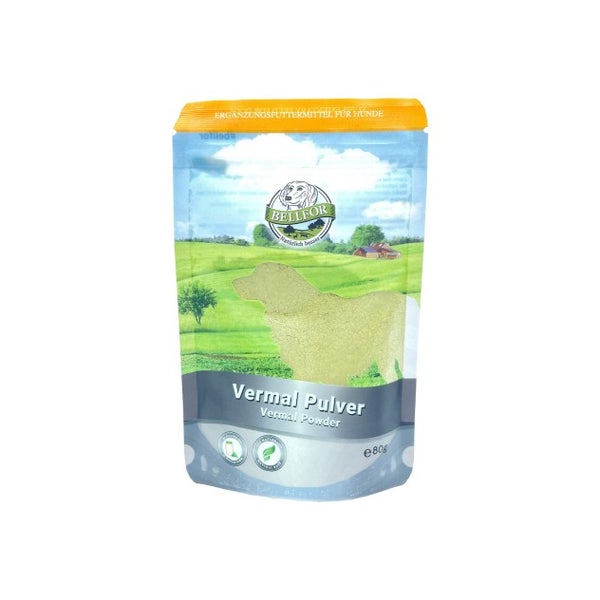 Bellfor Nahrungsergänzung für Hunde - Vermal - Pulver 80g