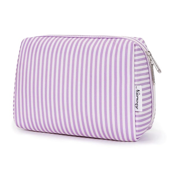 Kosmetiktasche Schminktasche Kulturbeutel Damen Lila Streife 1 St