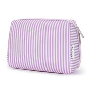 Kosmetiktasche Schminktasche Kulturbeutel Damen Lila Streife 1 St