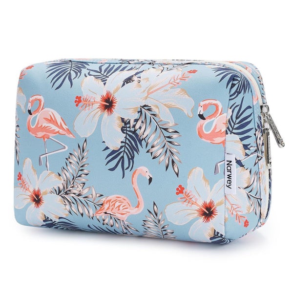 Kosmetiktasche Schminktasche Kulturbeutel Damen Aqua Flaming 1 St