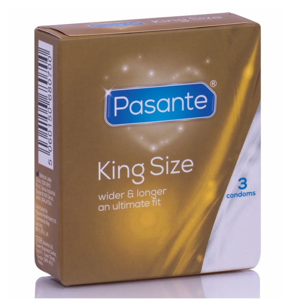 «King Size» 3 XXL-Kondome, 60 mm, 205 mm Länge, transparent (3 Kondome) 3 St
