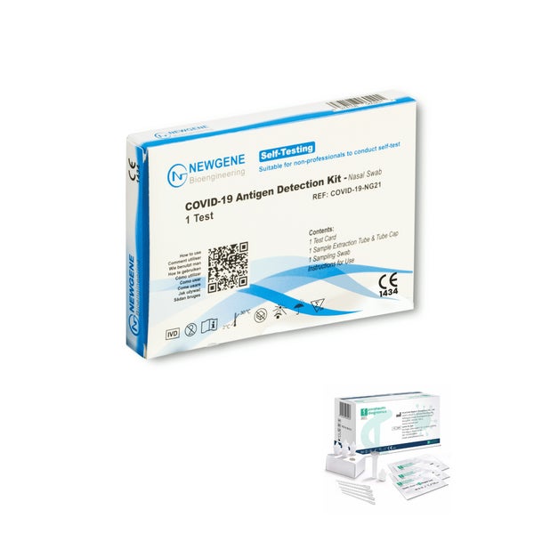 Newgene Corona-Antigen-Selbsttest + Gratis Parahealth Tests 40 St