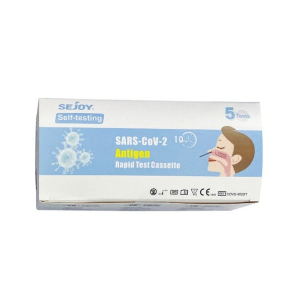 Sejoy SARS-CoV-2 Antigen Selbsttest + Gratis Nanovio FFP2 10 St