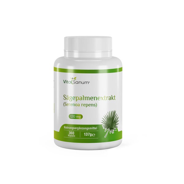 VitaSanum®- Sägepalmenextrakt 120 mg 360 Tabletten, 5% Phytosterole - Apothekenherstellung 120 St