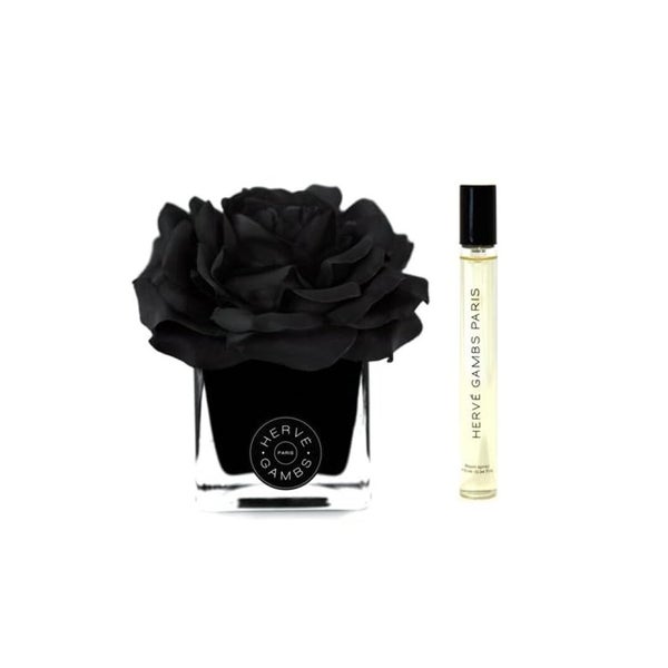 Set : Ombre Patchouli Room Spray 10ml + Black Couture Flower Porzellan Aroma Reed Diffuser Schwarz 0,01 l