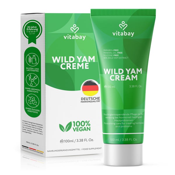 Wild Yams Creme Mit 64% Diosgenin Gesicht + Körper 100 ml
