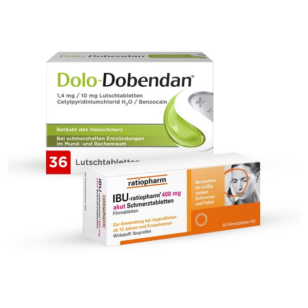 IBU ratiopharm 400 + DOLO-DOBENDAN 1 Set