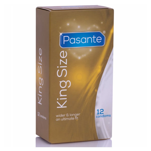 «King Size» 12 XXL-Kondome, 60 mm, 205 mm Länge, transparent (12 Kondome) 12 St