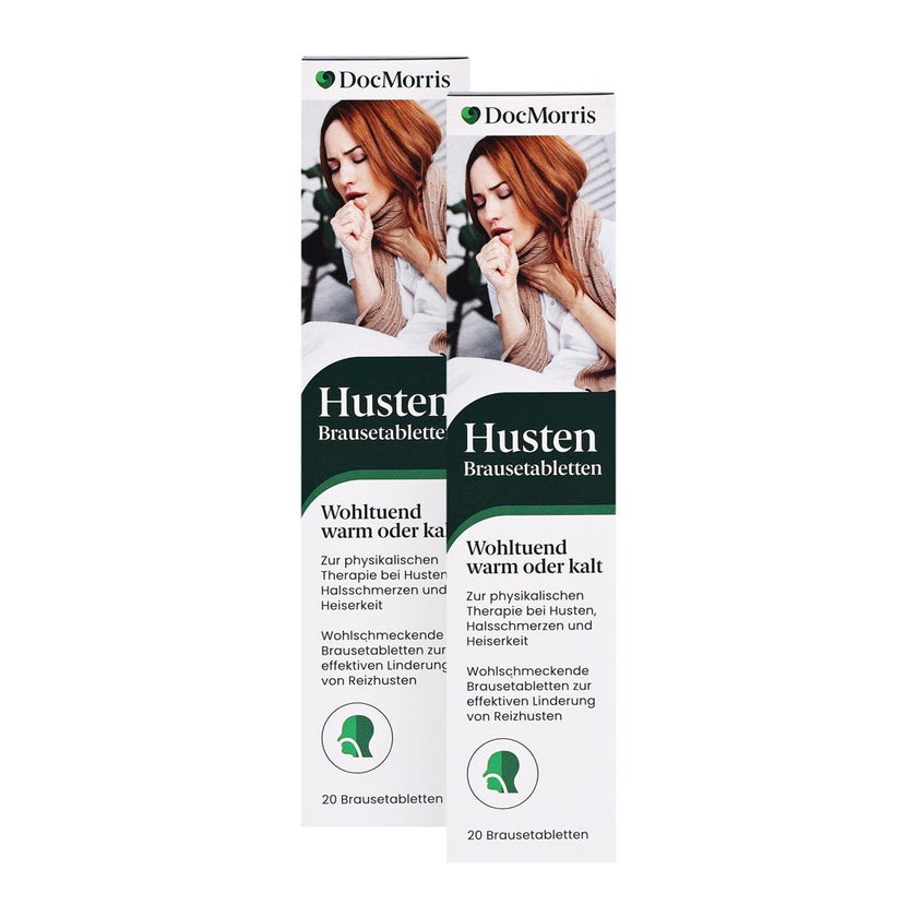 DocMorris Husten Brausetabletten Doppelpack 2X20 St