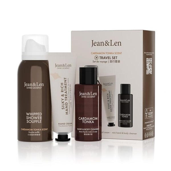 Jean & Len Travel Set Cardamom & Tonka Set 1 St