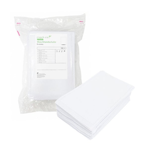 Medi-Inn Einmal-Waschhandschuhe Economy 15 x 22 cm, 100er Pack 20x100 St
