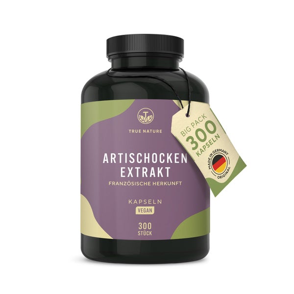 Artischocken Extrakt Kapseln mit Cynarin, Vegan & Made in DE 300 St