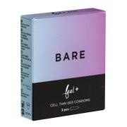 Produktabbildung: „Bare“ – 3 ultradünne Latexkondome mit 0,03 mm Wandstärke (3 Kondome) 3 St