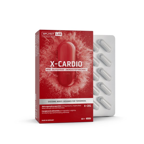 SPLMNT LAB X-CARDIO mit Magnesium, L-Arginin, Q10, Rote Bete und Vitaminen 60 St