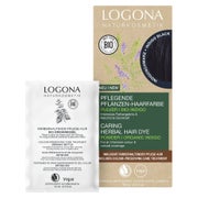 Logona Pflanzen-Haarfarbe Pulver Indigo Schwarz Bio 100 g