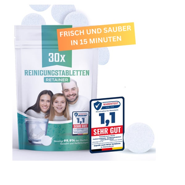 Perfekt-Schlafen24 – 30x Reinigungstabletten Zahnspangen 30 St
