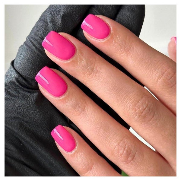 Kunstnägel Squoval Kurz Neon Rosa Glossy AZ3 1 St