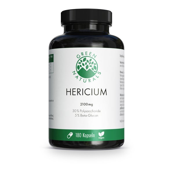 Green Naturals Lions Mane Hericium 2100mg Vegan 180 St