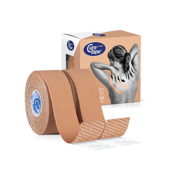 CureTape® Classic Kinesiotape 2,5 cm Beige – 2 Rollen 2 St