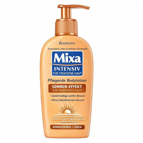 MIXA Intensive trockene Haut, Körpermilch, selbstbräunend, matte Haut 250 ml